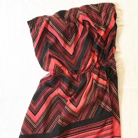 SALE 🛑Express Pink & Navy Tube Top Dress, Medium - Picture 5 of 8